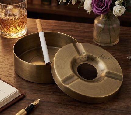 pure-brass-round-ashtray-antique-