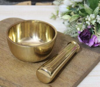 Brass Mortar & Pestle/Okhli