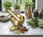 Brass Mortar & Pestle/Okhli