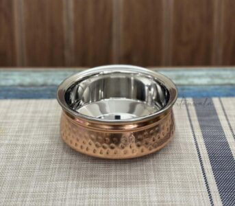 CopperStainless Steel Double Wall BiryaniGravy HandiLagan