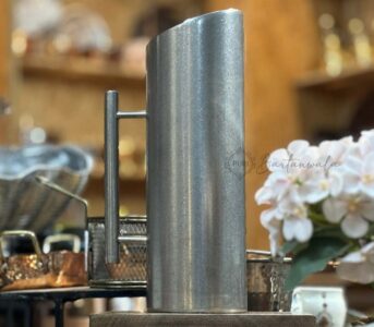 Stainless Steel Water Jug Plain -Vintage Finish– 2.2 Liter (Tube)