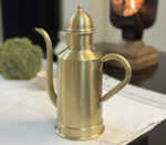 Brass Oil Bottle Inside Tin/Kalai Plating And Outside Matt Finish
