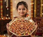 Brass Pooja Thali with Om Design
