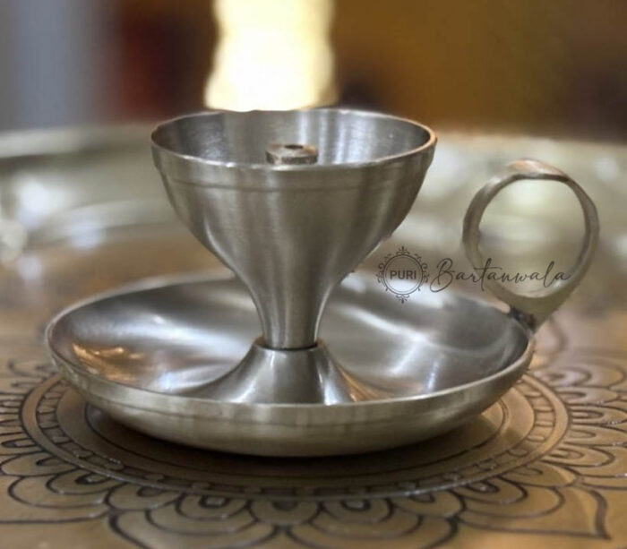 Pure Brass Diya Jyot with Handle