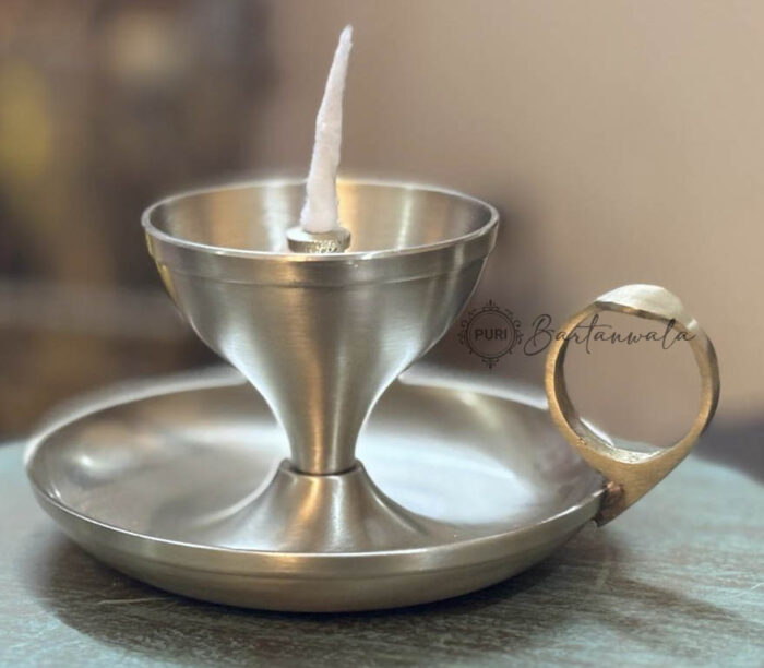Pure Brass Diya Jyot with Handle