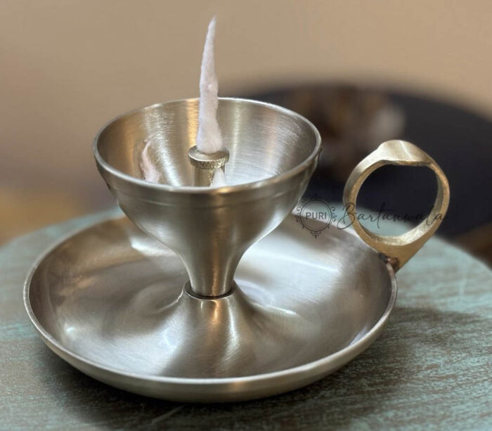 Pure Brass Diya Jyot with Handle