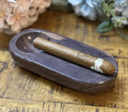 Marble Cigar Ashtray Single Notch-Brown
