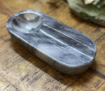 Marble Cigar Ashtray Single Notch-Grey