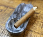 Marble Cigar Ashtray Single Notch-Grey