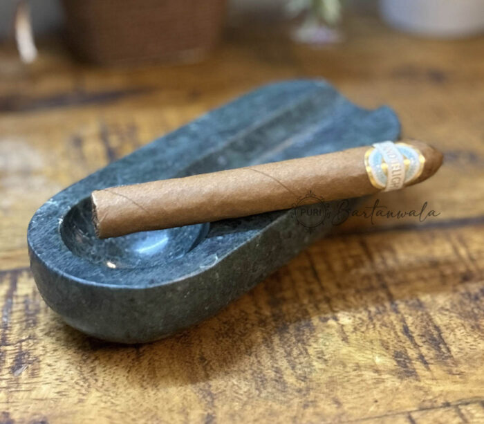Marble Cigar Ashtray Single Notch-Green