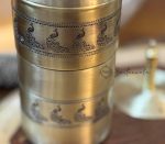 Brass South Indian Coffee Filter – 250ml Indian Peacock