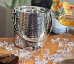 Prima Stainless Steel Ice Bucket 1500ml – Hammered with Tong
