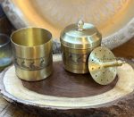 Brass South Indian Coffee Filter – 250ml Indian Peacock
