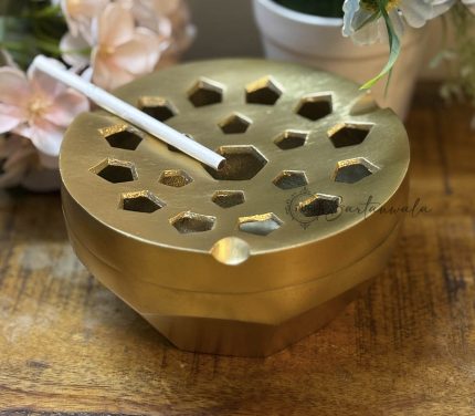 Brass Windproof Cigar Ashtray – Diamond Aluminium