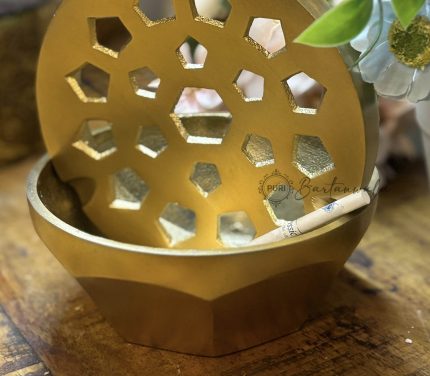 Brass Windproof Cigar Ashtray – Diamond Aluminium