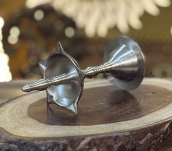 Panchmukhi Brass Mini Diya – Oil Lamp for Pooja & Havan
