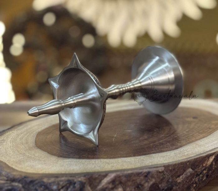 Panchmukhi Brass Mini Diya – Oil Lamp for Pooja & Havan
