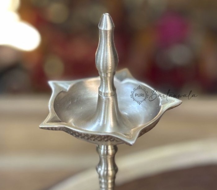 Panchmukhi Brass Mini Diya – Oil Lamp for Pooja & Havan