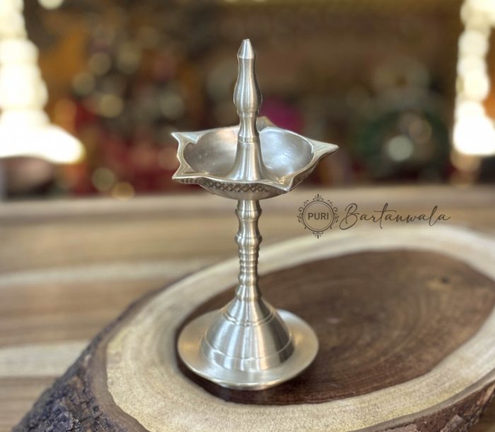 Panchmukhi Brass Mini Diya – Oil Lamp for Pooja & Havan