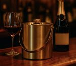 Gold Brushed Stainless Steel Ice Bucket – 1500 ml