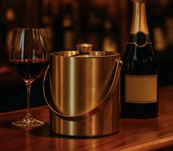 Gold Brushed Stainless Steel Ice Bucket – 1500 ml