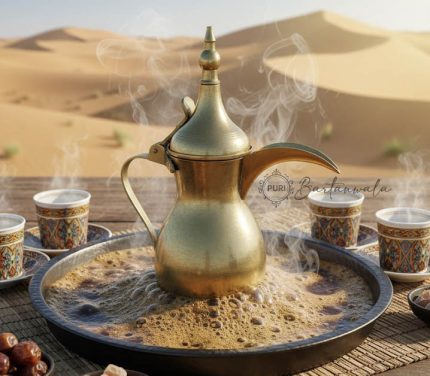 Najran Brass Arabic Coffee Pot (Dallah) – 500 ml Matt Finish