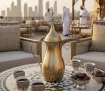 Najran Brass Arabic Coffee Pot (Dallah) – 1000 ml Matt Finish