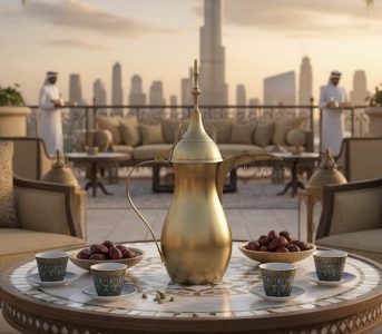 Najran Brass Arabic Coffee Pot (Dallah) – 1000 ml Matt Finish