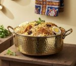 Brass Bhagona 5L – Hand-Hammered with Lid & Kalai