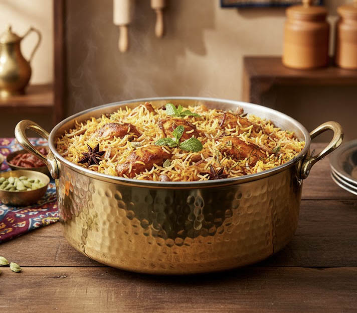 unnamed (6) Brass Bhagona 5L – Hand-Hammered with Lid & Kalai