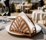 Stainless Steel Napkin Holder Rose Gold