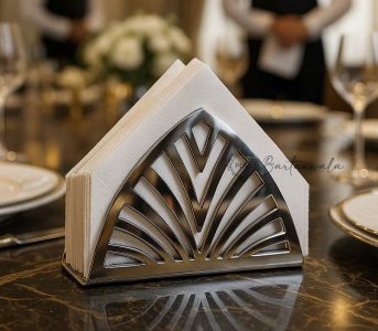 Stainless Steel Napkin Holder Glossy Finish