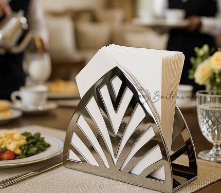 Stainless Steel Napkin Holder Glossy Finish