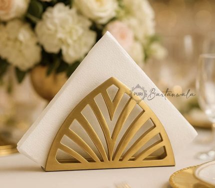 Sleek and durable, the Dreams Stainless Steel Napkin Holder in Gold Matt Finish adds a modern touch to any home.