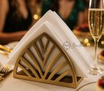 Sleek and durable, the Dreams Stainless Steel Napkin Holder in Gold Matt Finish adds a modern touch to any home.