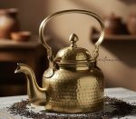 Hammered Brass Chai Kettle – Bombay Cutting Style