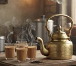 Hammered Brass Chai Kettle – Bombay Cutting Style