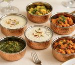 Copper & Stainless Steel Hammered Vegetable Bowl / Katori