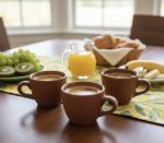 Terracotta Ceramic Espresso Cup Set (6 Pcs) – 60 ml | Matt Finish