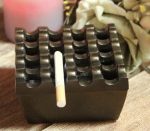 Aluminium Windproof CigarCigarette Ashtray, 16 Grids/Hole Brass