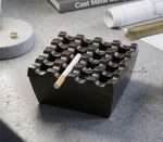 aluminium-cigar-ashtray-16-grids-windproof-tabletop-brass-antique-2