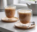 Double Wall Borosilicate Glass Tea & Coffee Cup Set of 2