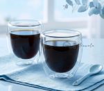 Double Wall Borosilicate Glass Tea & Coffee Cup Set of 2