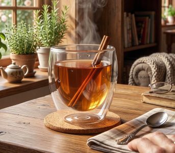 Pure Copper Bedside Water Carafe with Glass | 700 ml