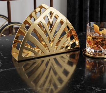 Stainless Steel Napkin Holder Glossy Finish