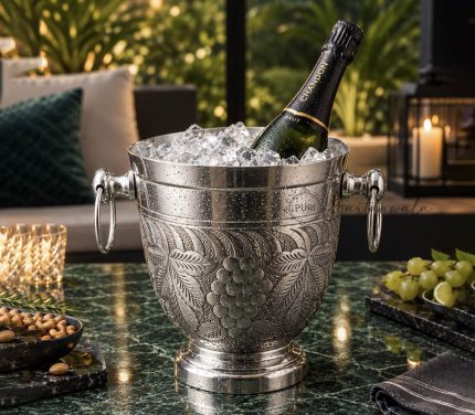 Grapes Valley Aluminium Champagne Wine Bucket